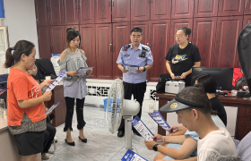 警民携手筑安全  东莱派出所民警开展“九小场所”消防安全宣讲