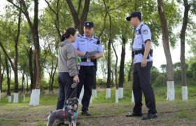冰城公安织密宣传网 文明养犬浸润烟火城
