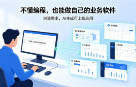 不懂编程，普通人怎么用恐象AI做业务软件？