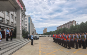 防汛集结强备战 整装拉练护平安